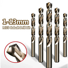 10PCS 1mm-20mm M35 HSS-CO Cobalt Drill Bits Twist Drill Bit For Stainless Steel