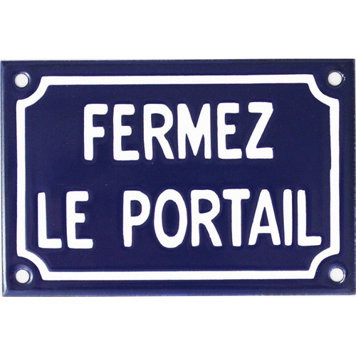 Plaque rue émaillée - émaillée,