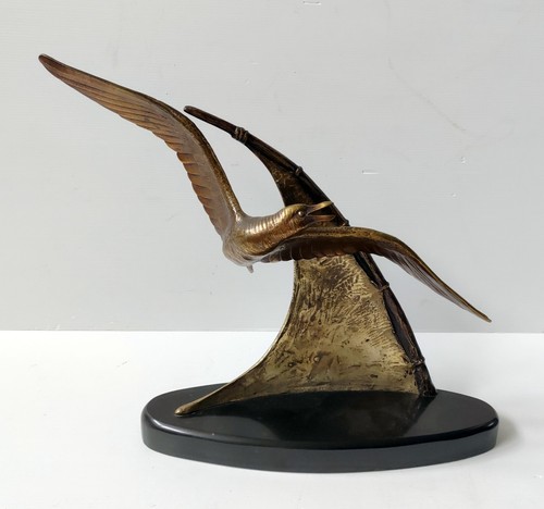 Statue sculpture bronze oiseau - statue,