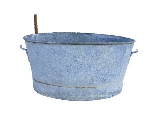Grosse bassine zinc - bassine, en