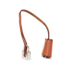 Hermes Padlock Key Set Vintage Cadena Clochette Accessory silver E364