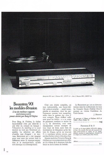 Publicite 1972 beosystem - ,