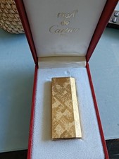 briquet dupont plaque or