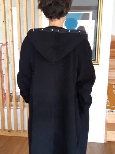 Manteau femme long noir