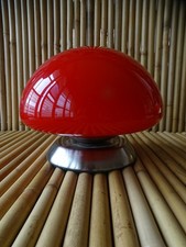 lampe Touch tactile rouge design ovni champignon vintage  BE fonctionnelle 