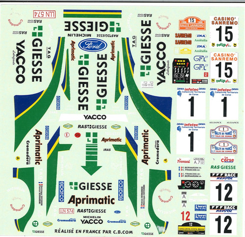 Decal ford escort rs - ford,