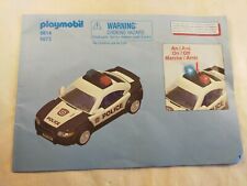 nice notice / mounting plan 5614 5673 Playmobil (police car) 1
