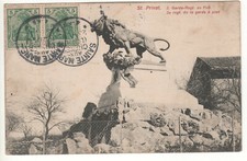 Old postcard 57 Saint-Privat - 3rd REGIMENT OF THE GUARD on foot (Moselle) - GERMAN STAMP