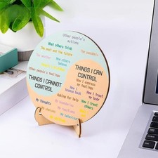Roue de sensation avec support Décoration de bureau double face pour bureau