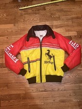 Vintage 1979 Ferrari Racing Insulated Jacket ITALSTYLE Ferrari Italian Size 46