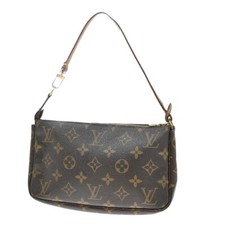 LOUIS VUITTON Pochette Accessoires Hand Bag Monogram Leather BN M51980 84EE725