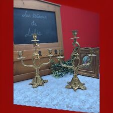 Paire de Chandeliers en Bronze