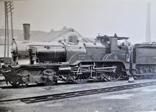 carte photo -CPA train locomotive vapeur Nord  2.147 + 2 cheminots ( ref   286)