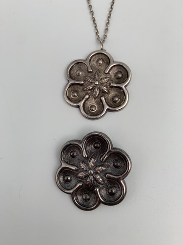 Parure chaine pendentif broche - chaine,