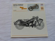 1933 ROYAL ENFIELD 150 Cycar Motorcycle Photo Card