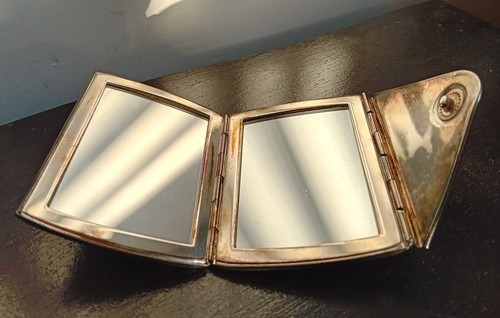 Ancien double miroir sac - double,