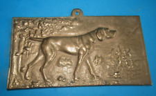 Plaque En Bronze Chien De