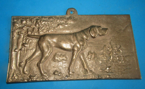 Plaque bronze chien de - plaque,