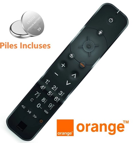 Télécommande orange - télécommande, tv