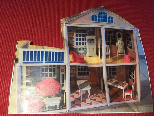Maison poupee blue - maison,