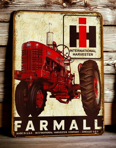 Plaque métal tracteur - plaque,