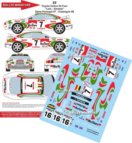 Decals ref 0069 toyota - 1/32,