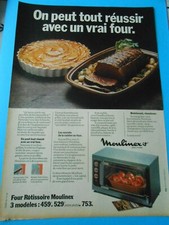 Advertising 1976 Oven Rotissoire Moulinex