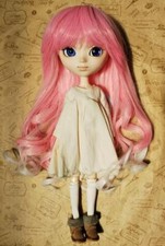 Pullip size wig only /curl/pink x white Hobby Toys Collection