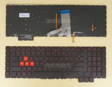 For HP OMEN 17-an105nf 17-an106nf 17-an108nf keyboard French Clavier Red Backlit