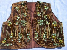 gilet en velours de soie