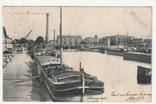 NANCY - Meurthe & Moselle - postcard 54 - Port du canal St Georges Peniches au basin
