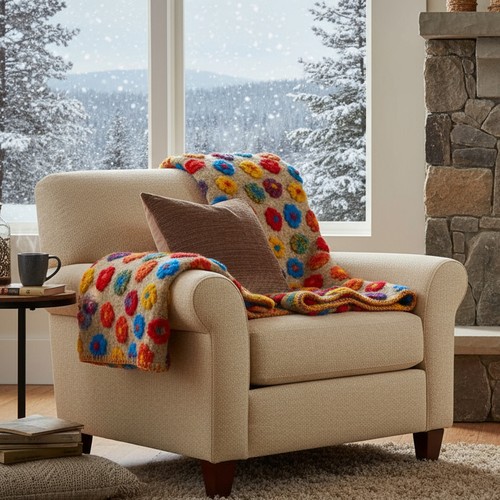 Plaid laine bouillie 150 x - 150,