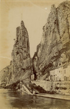Belgique Province de Namur Dinant Le Rocher Bayard Vintage Print Tirage albumi