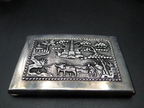 Porte cigarettes ancien - , argent