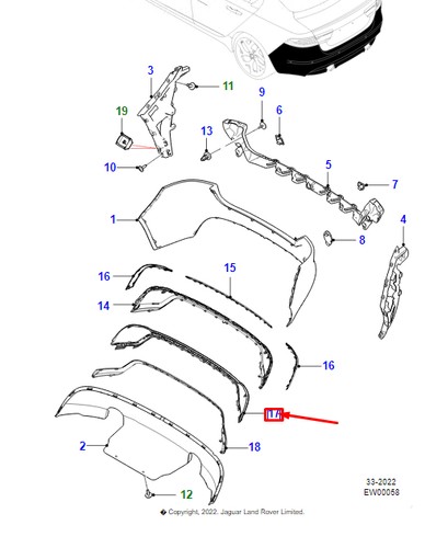Jaguar x760 rear - x760, bumper