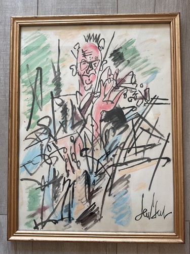 Gouache signee gen paul - gen,
