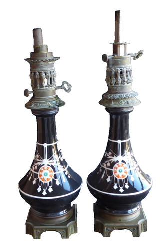 Paire lampe pétrole - lampe,