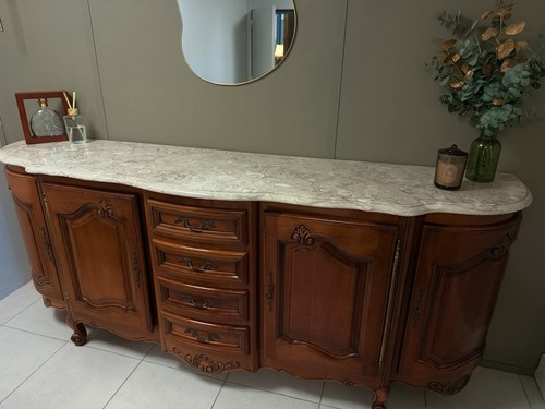 Buffet bas bois - , marron/beige