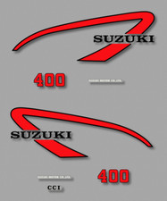 SUZUKI TS400 1975 - Kit déco Sticker decals fuel tank - TS 400  1975