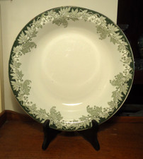 Saladier - Plat Creux - Faïence - Saint-Amand & Hamage - Platane - Vert - XXth