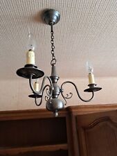 Lustre en etain 3 branches