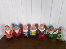 Antique 7 Snow White and 7 Dwarfs 14cm Walt Disney Intooth