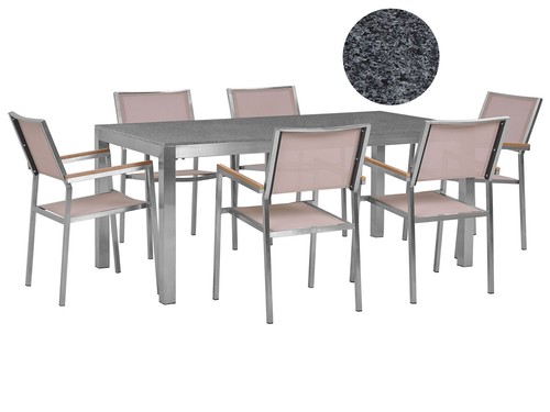 Beliani table jardin et 6 - et,