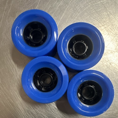 Blue longboard wheels - set, of