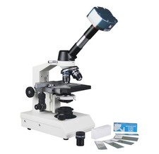 Microscope Médical Professionnel Vétérinaire 40-2500x Avec Caméra USB 1,3Mp