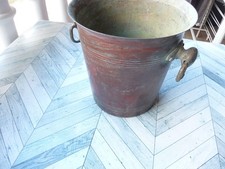 Ancien Seau A Champagne Cuivre