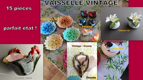 Vaisselle vintage très - , bon