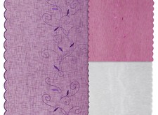 Panneau Japonais Floral Brodé