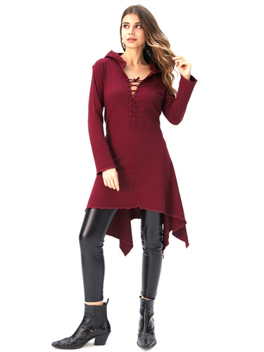Gugel zipfelkleid shirtjacke - gugel,