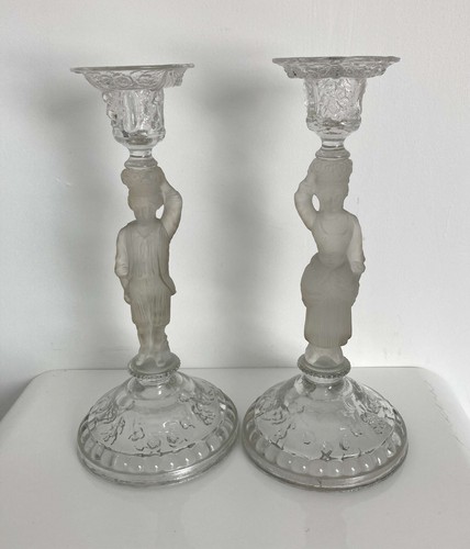 Paire flambeaux bougeoirs - paire,